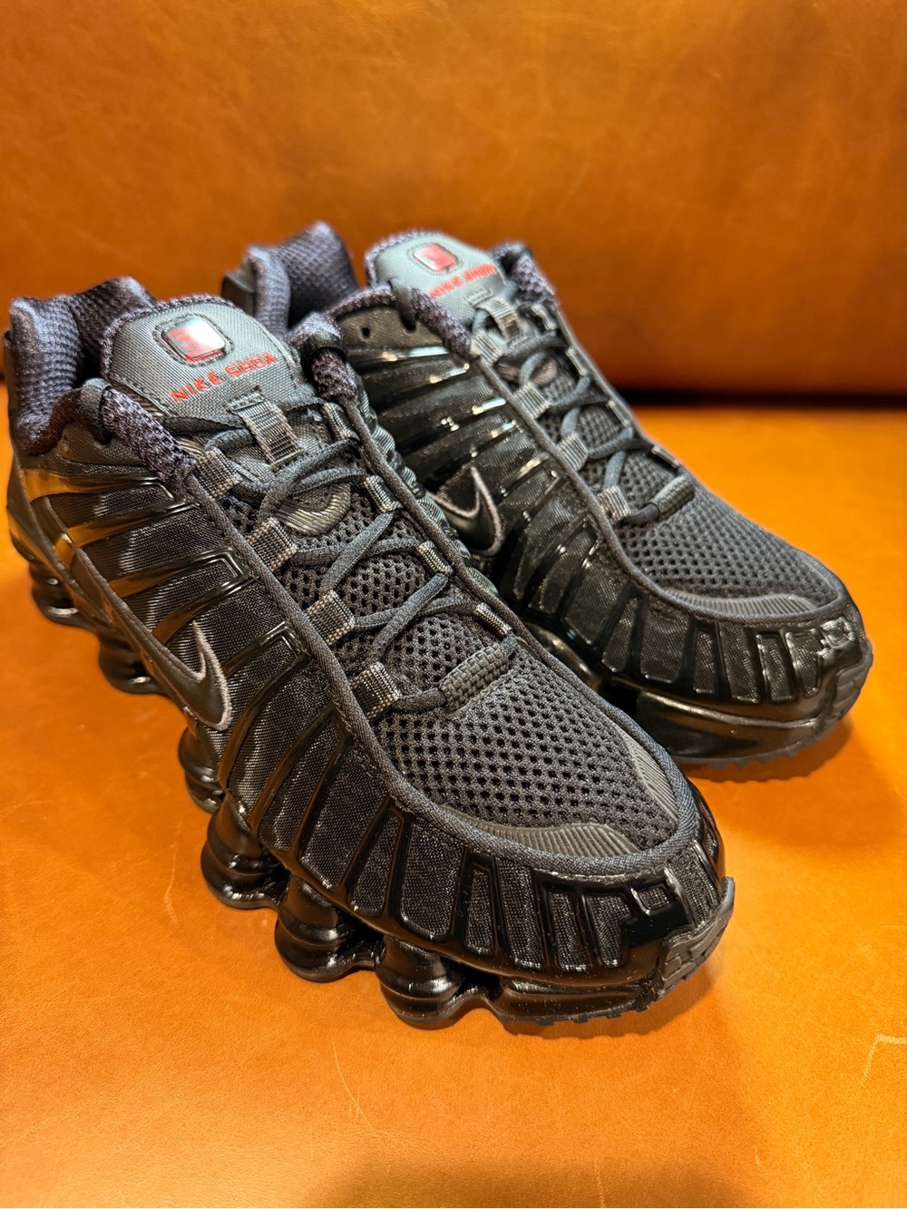 Nike Shox TL Womenβs Black Athletic Mesh Running Shoes